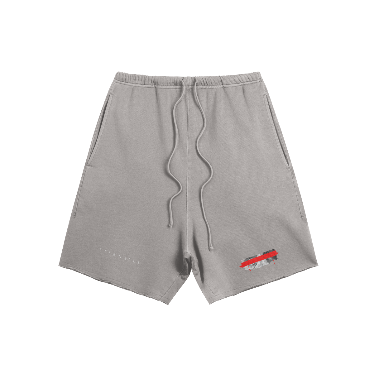 "Blood Money" Raw Hem Sweatshorts