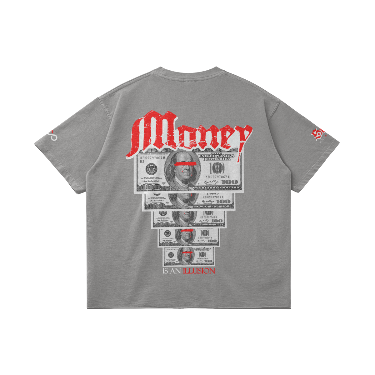 "Blood Money" Oversized Raw Hem Tee