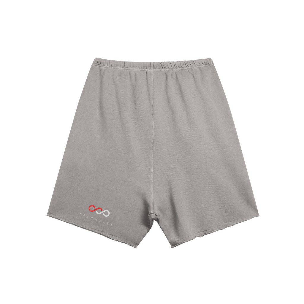 "Blood Money" Baggy Raw Hem Sweatshorts