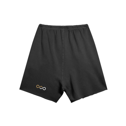 "Eternally Golden" Raw Hem Sweatshorts