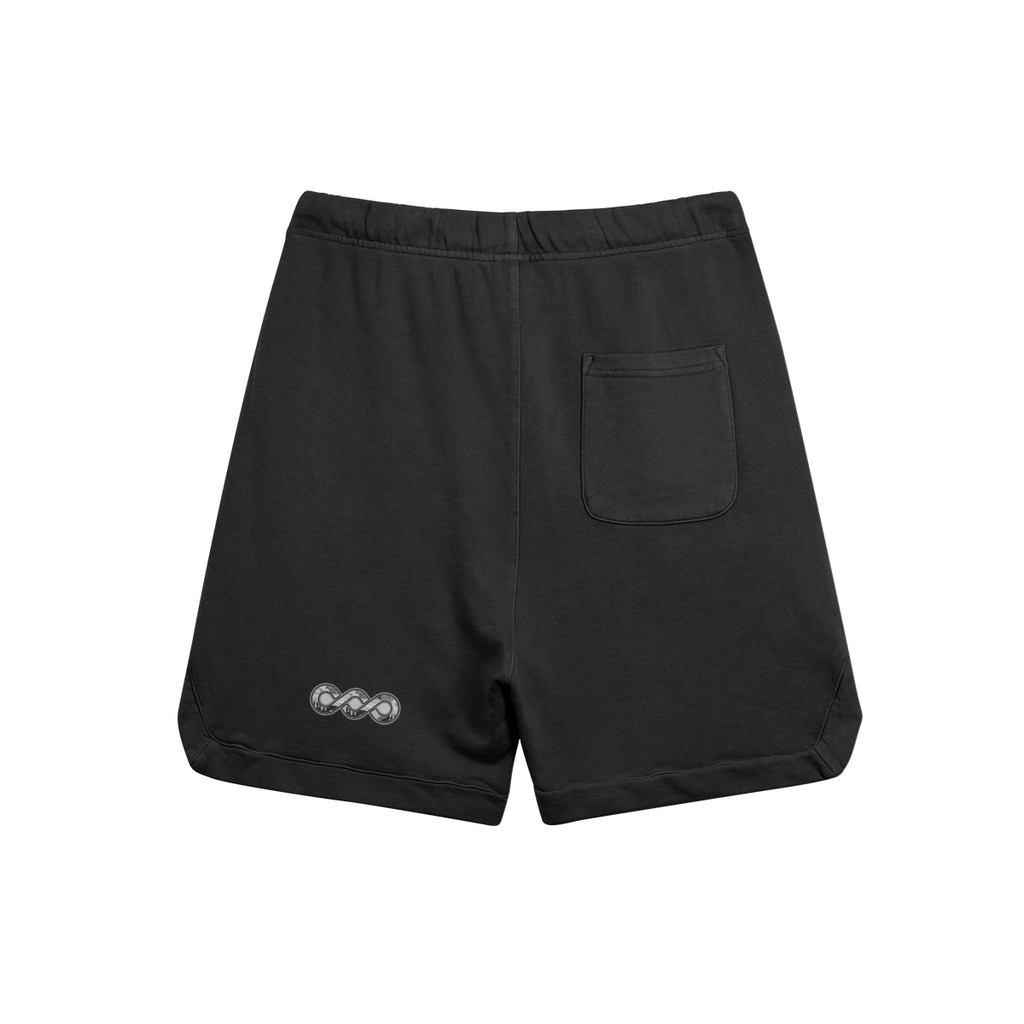 "Ashes ll Ashes" Clipped Corner Washed Sweatshorts