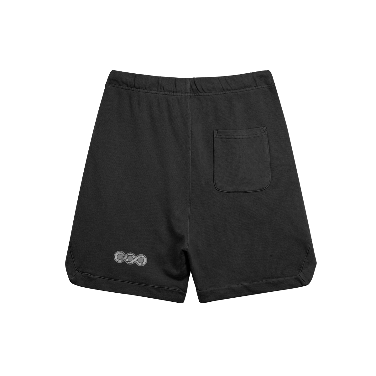 "Ashes 2 Ashes" Clipped Corner Washed Sweatshorts