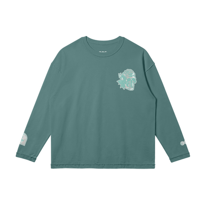 "Pistachio" Reverse Seam Washed Long Sleeve Tee