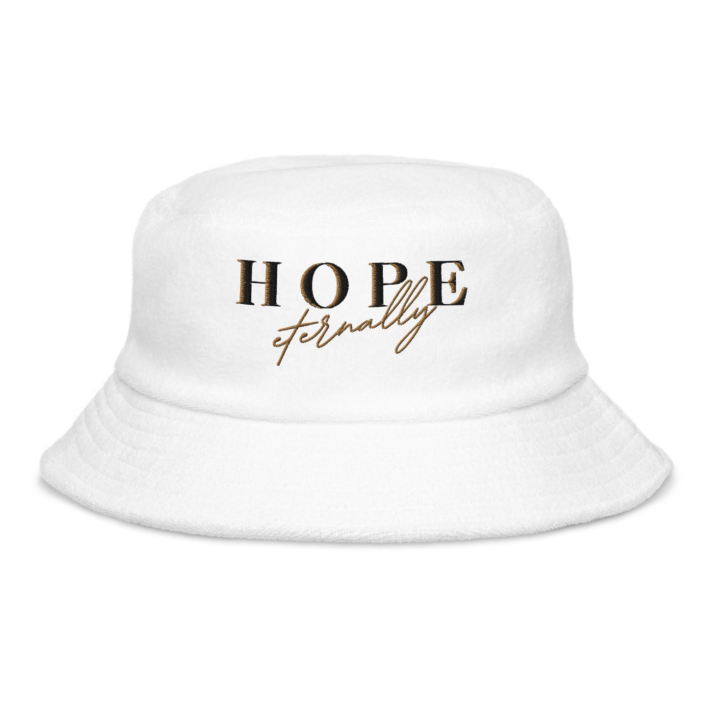 "Eternally Golden" Terry Cloth Bucket Hat