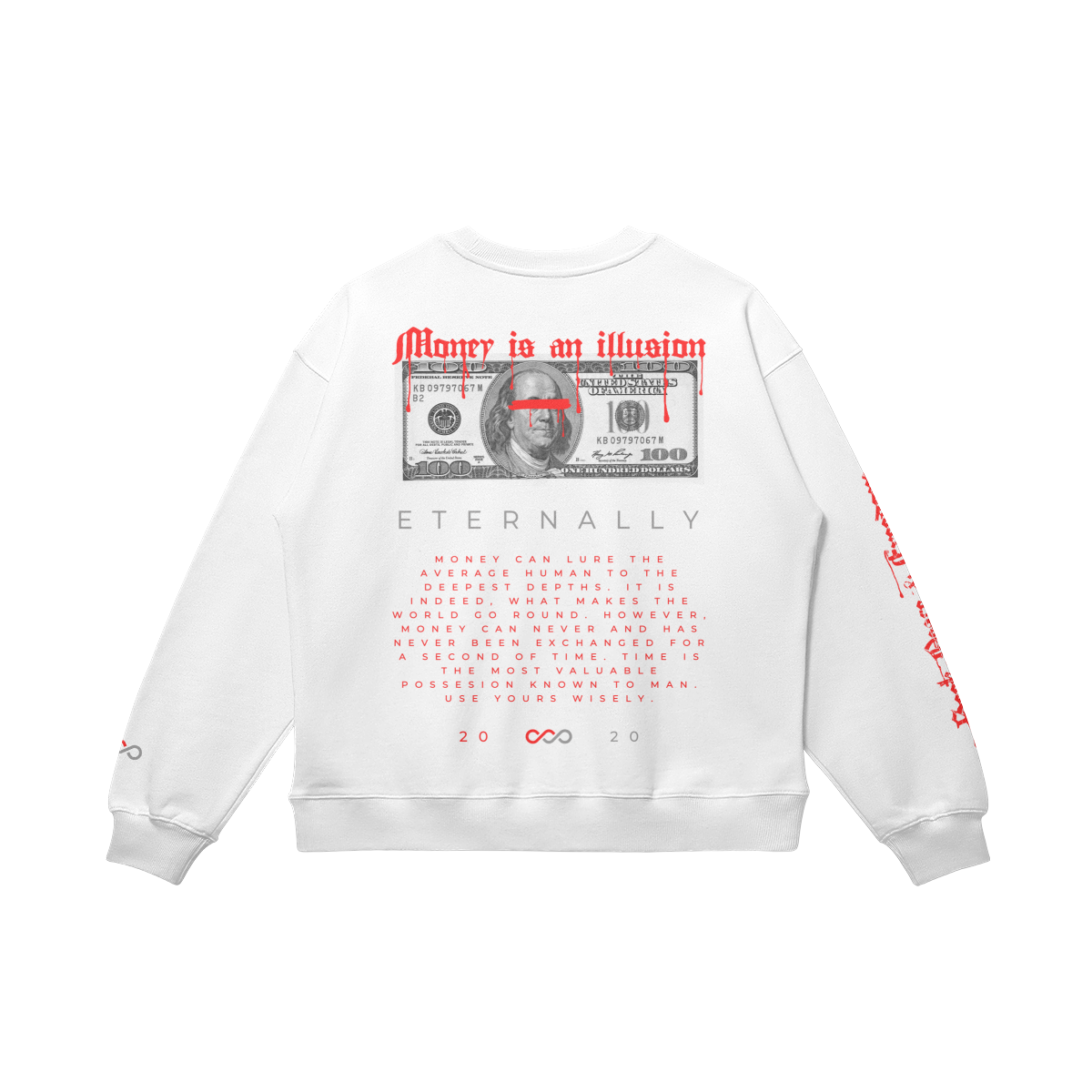 "Blood Money" Oversized Crewneck Sweatshirt