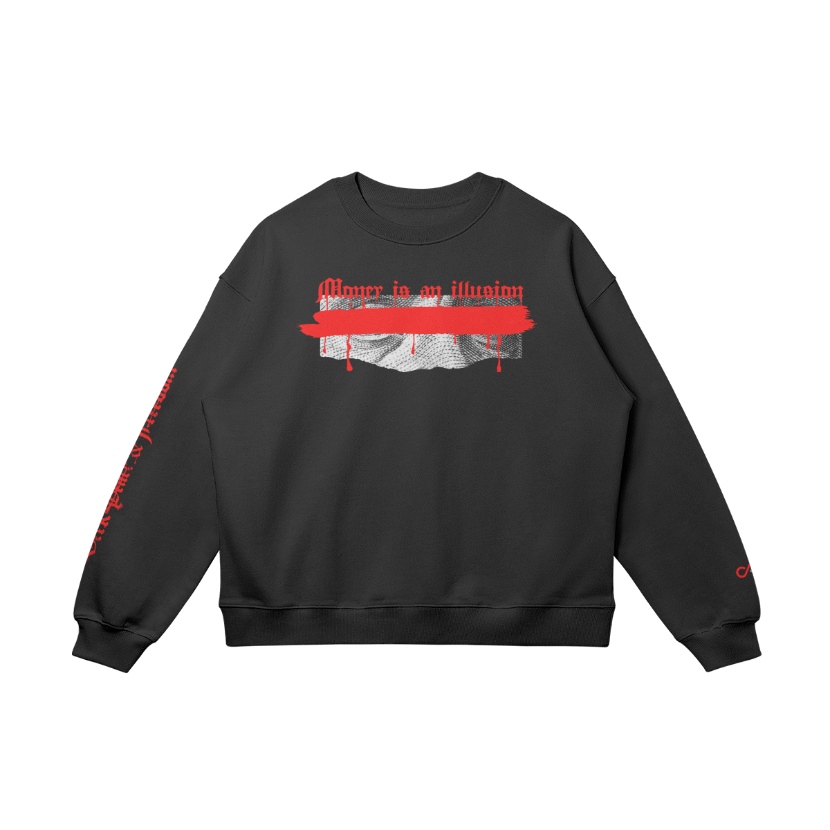 "Blood Money" Oversized Crewneck Sweatshirt